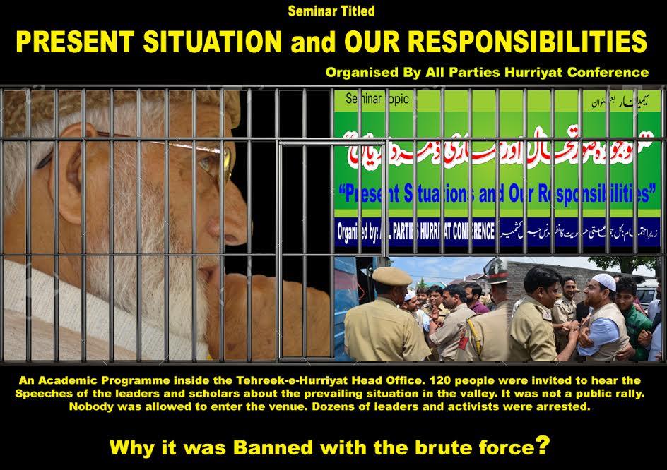 Police bans our seminar: Hurriyat (G)